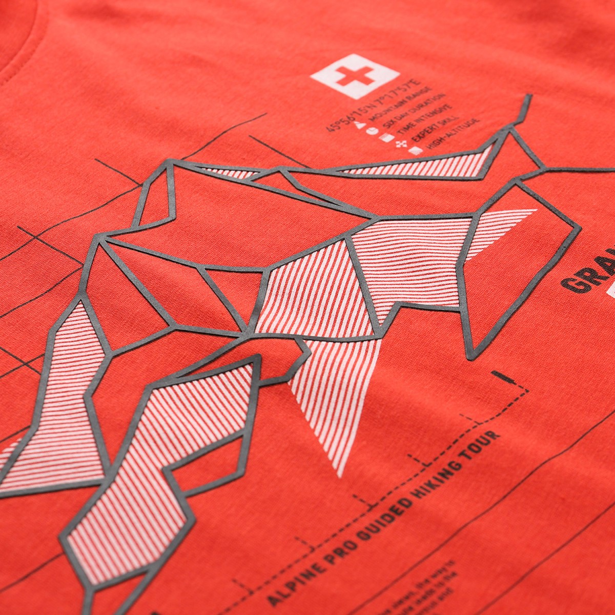 トップス TORNADO MART mountain range Design shirt TORNADO MART mountain range Design shirt